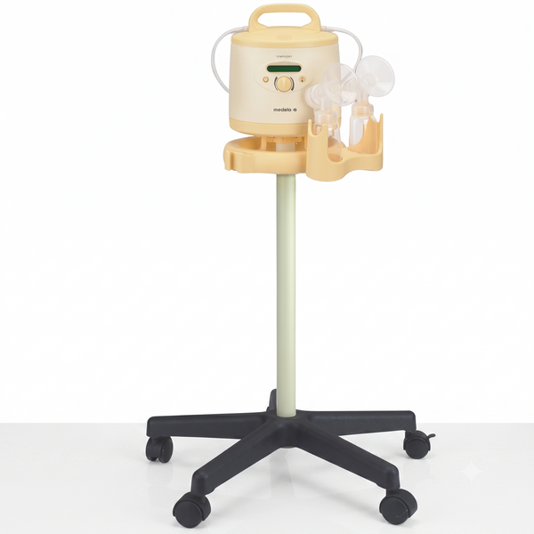 Medela Symphony Trolley Stand with five caster wheels