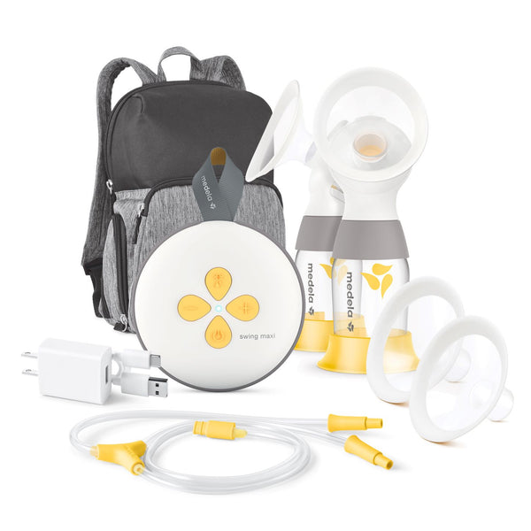 Medela Swing Maxi Double Electric Breast Pump with Carrying Bag and Accessories