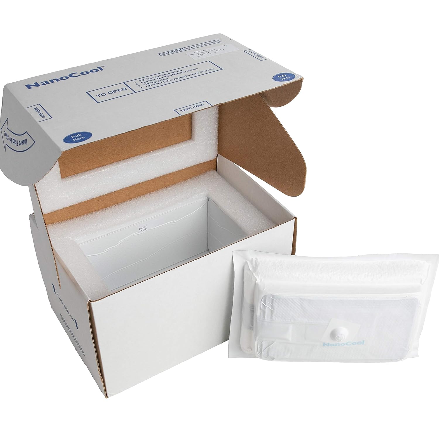 Milk Cooling & Shipping Box with Prepaid Return Mailing Label