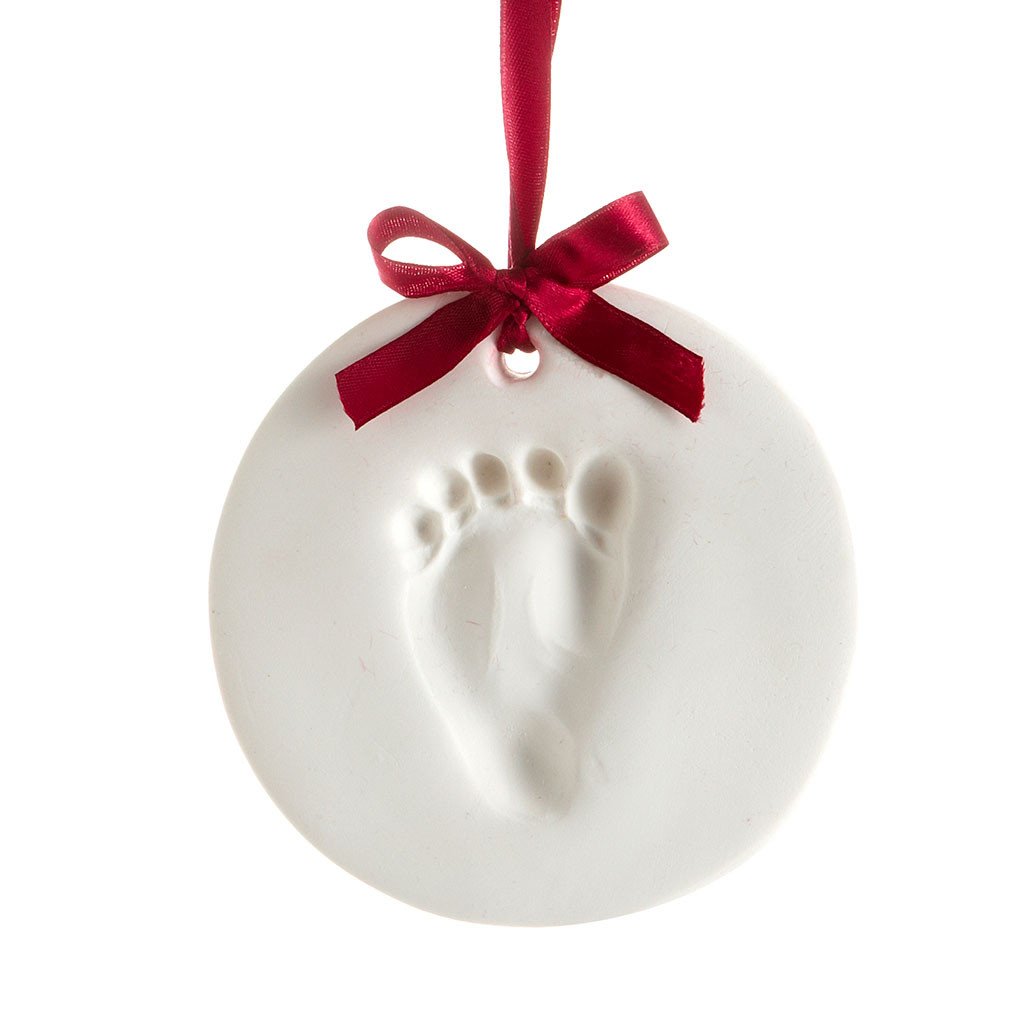 Pearhead Baby Christmas Handprint or Footprint Clay Keepsake Ornament