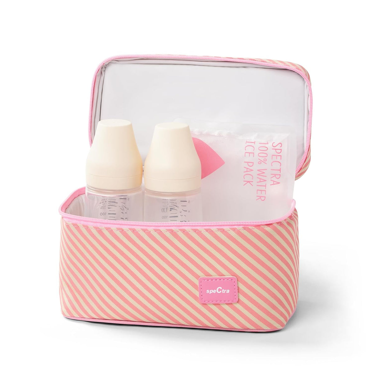 Spectra Pink Cooler with Ice Pack & Wide Neck Bottles Kit – Healthy ...