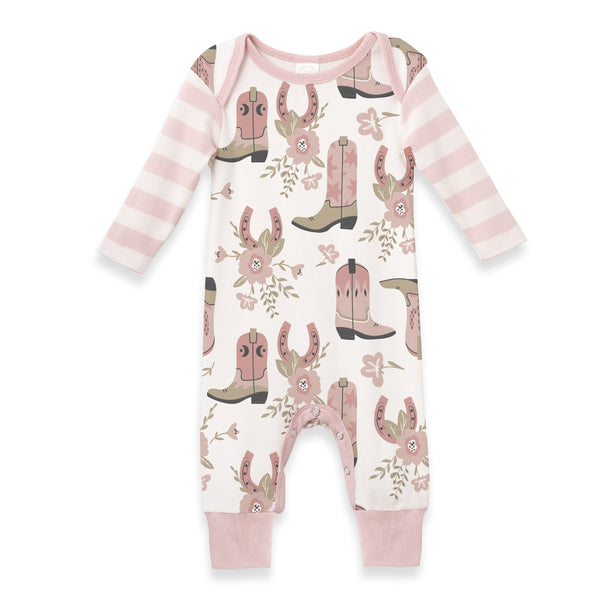 Tesa Babe Western Cowgirl Boots Cotton Romper