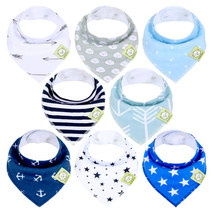 Keababies Organic Bandana Bibs 8 Pack & 10 Pack