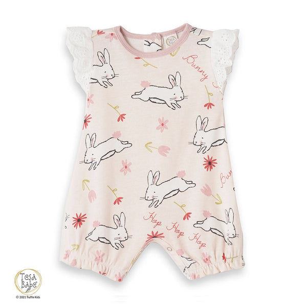 Tesa Babe Baby Girl's Easter Parade Cotton Romper