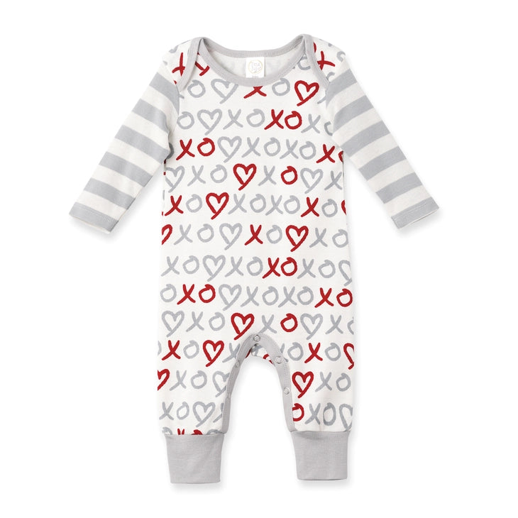 Tesa Babe Baby's Valentine X's & O's Cotton Romper