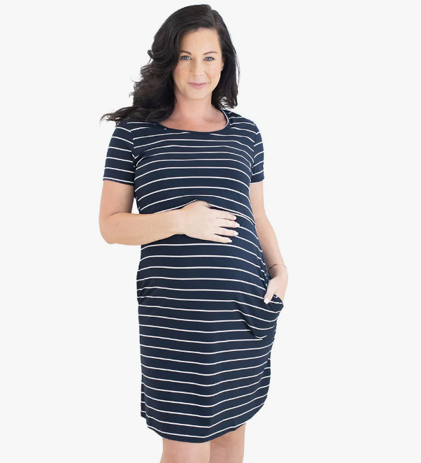 Kindred Bravely Eleanora Bamboo Maternity & Nursing Lounge Dress – Healthy  Horizons Breastfeeding Centers, Inc.