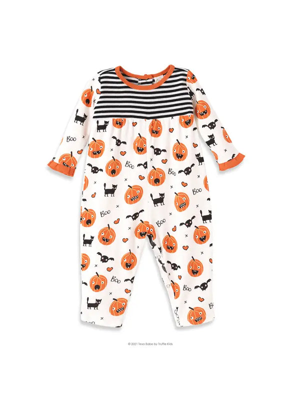 Tesa Babe Playful Pumpkins Cotton Romper