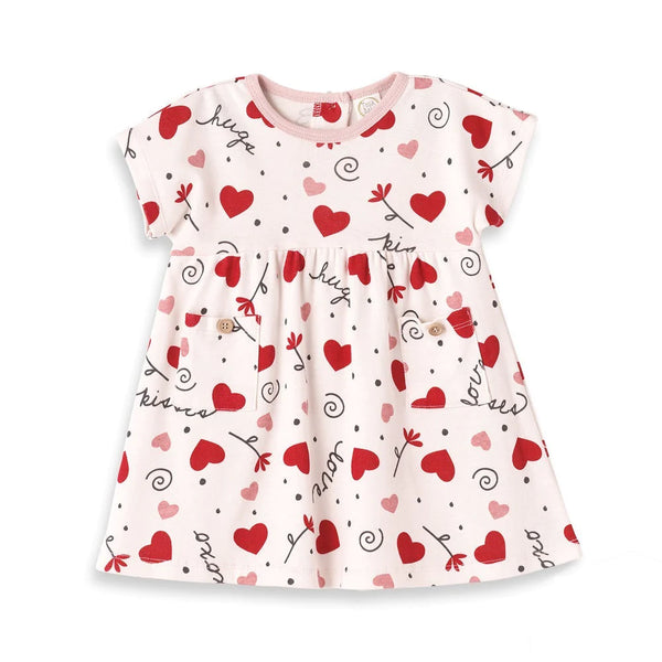Tesa Babe Baby Girl's Hugs Kisses Valentine Dress