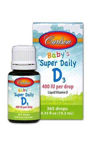 Carlson Baby's Super Daily Vitamin D3/400IU per drop - Healthy Horizons Breastfeeding Centers, Inc.