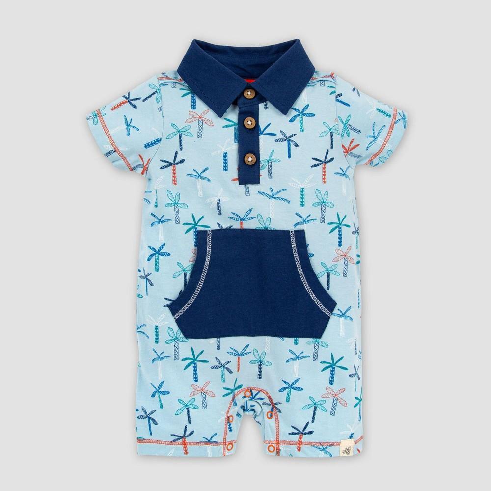 Burt's Bees Baby Organic Cotton Quirky Palms Polo Romper