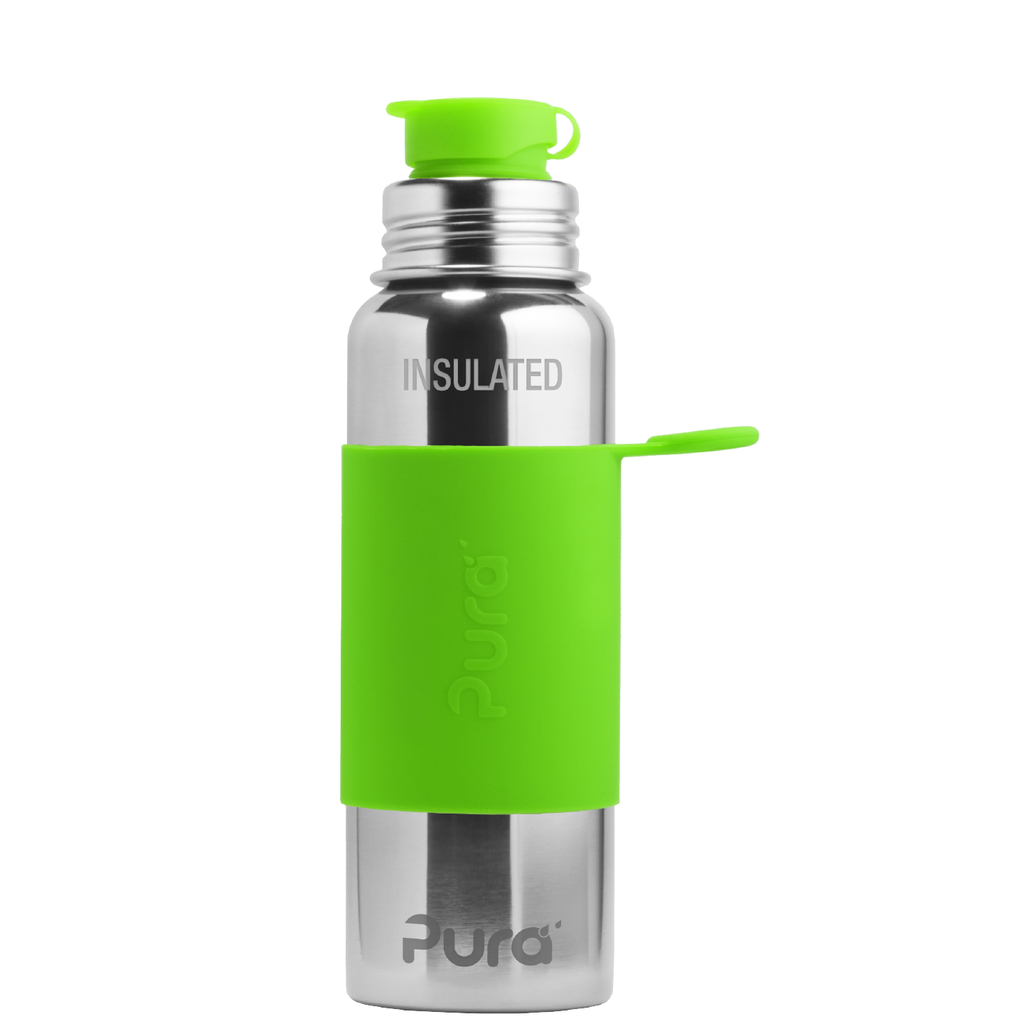 Pura Big Mouth Sport Insulated Bottle in Lime Green - Healthy Horizons Breastfeeding Centers, Inc.