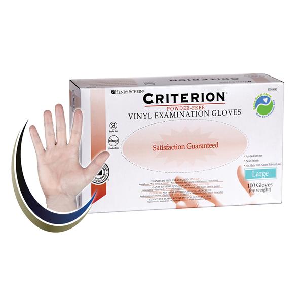 Criterion Powder-free Vinyl Latex-Free Gloves - Large
