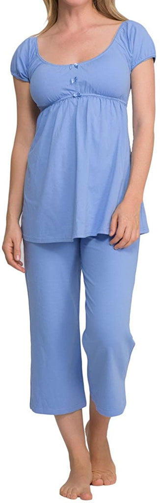 Q-T Intimates Women's Short Sleeve Pajama Set