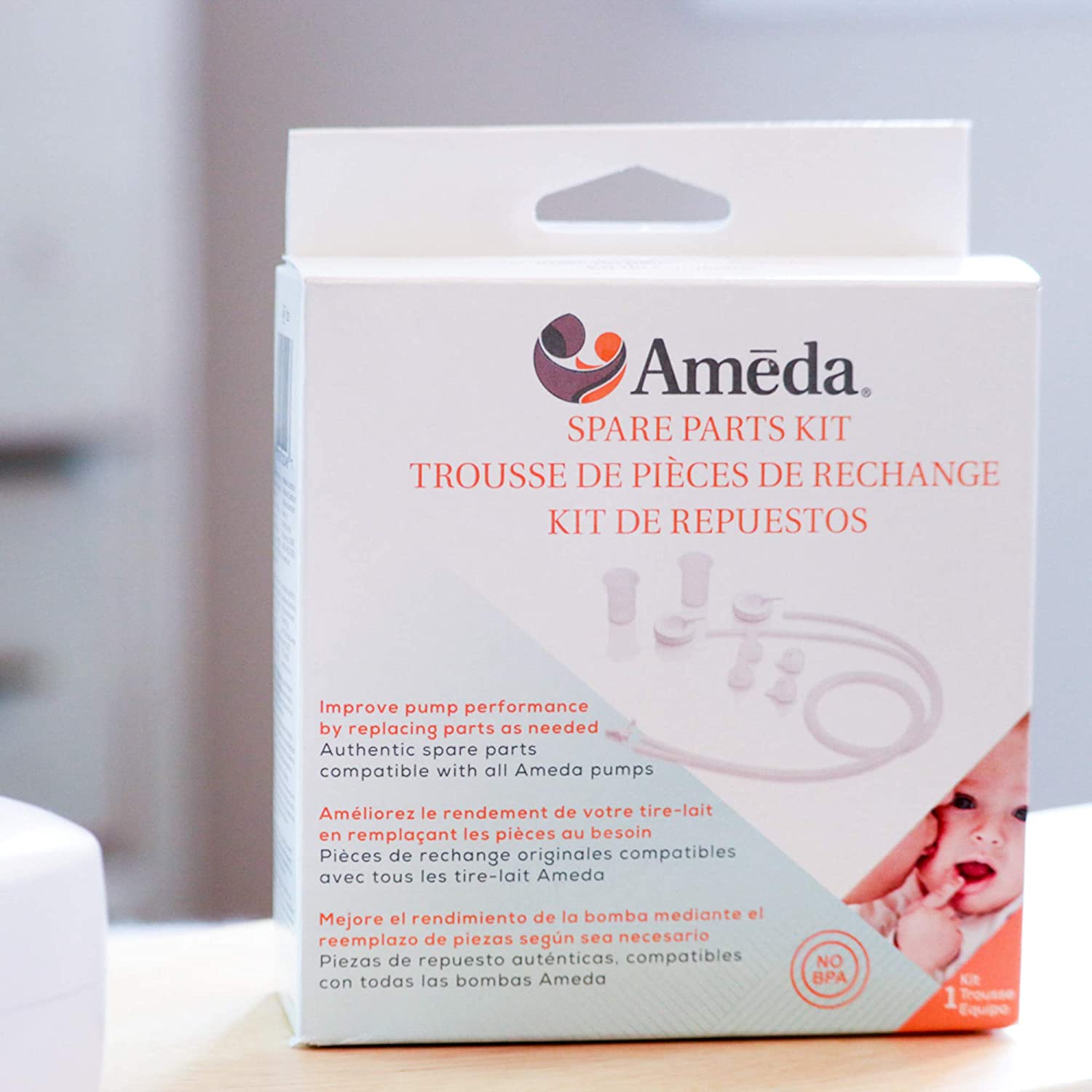 Ameda Dual HygieniKit Milk Collection w Pump Adapter