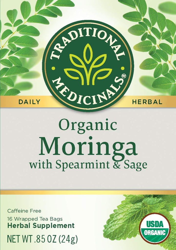Traditional Medicinals Organic Moringa Moringa with Spearmint & Sage