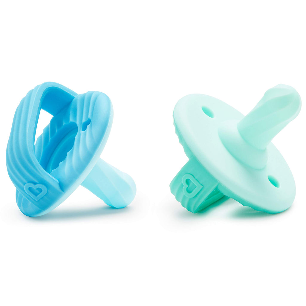Munchkin Sili-Soothe & Teethe Silicone Pacifier & Teether 2 Pack