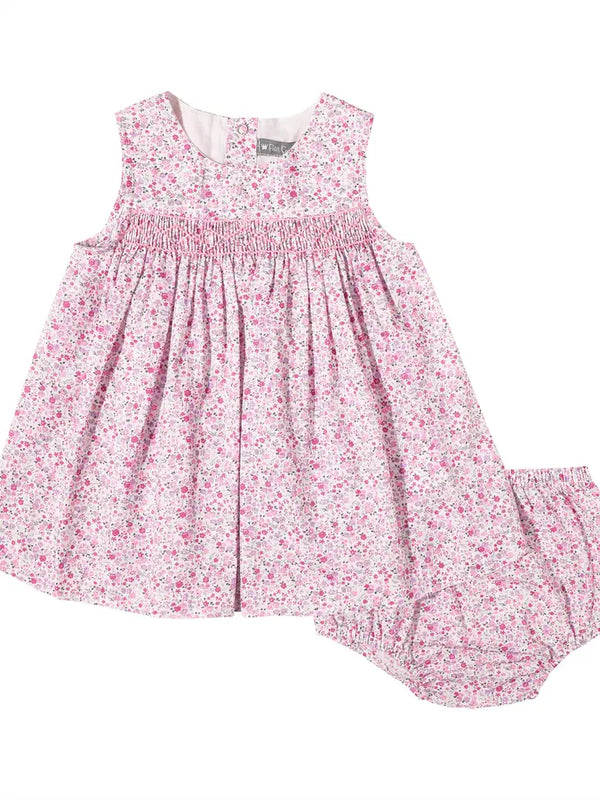 Petit Confection Pink Smocked Liberty Dress