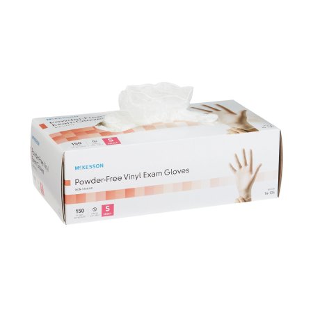 Gloves, McKesson Medium Nonsterile Vinyl Standard Cuff 150/Box