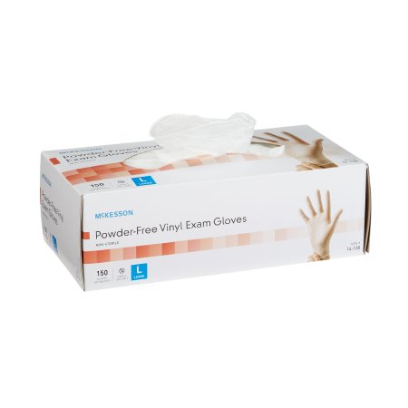 Gloves, McKesson Medium Nonsterile Vinyl Standard Cuff 150/Box