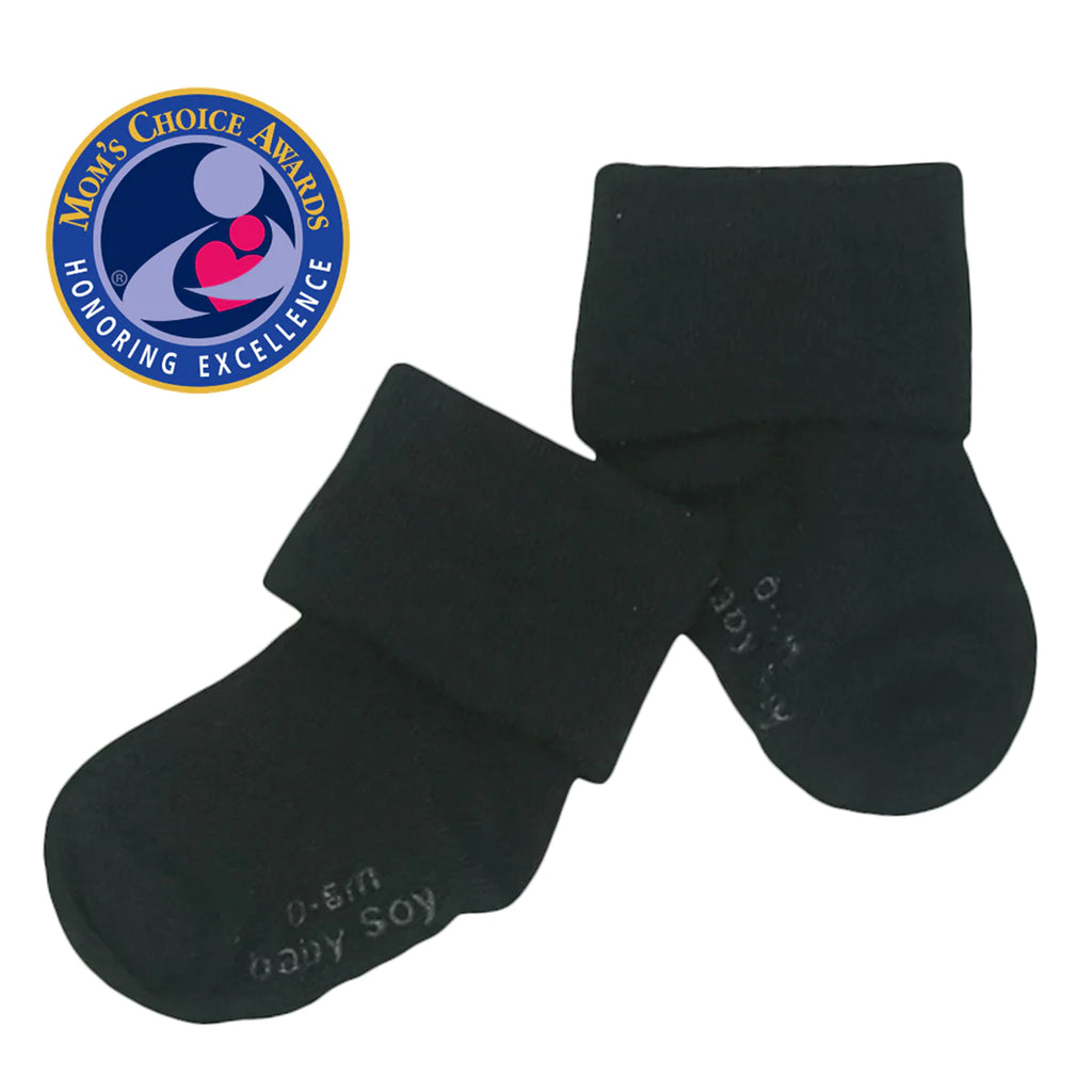 Babysoy Baby Solid Colored Non-Slip Stay-on Socks