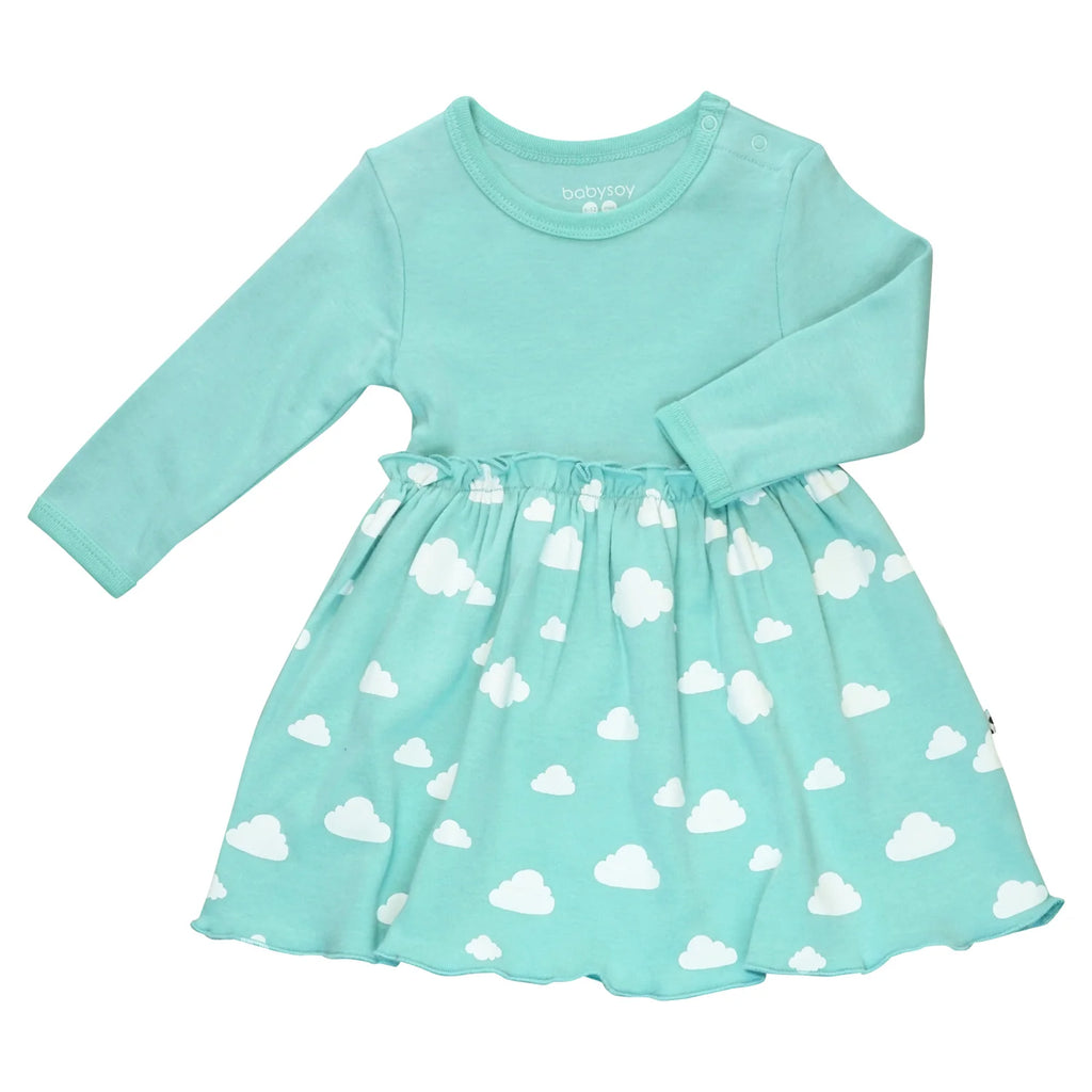 Babysoy Clouds Twirl Dress