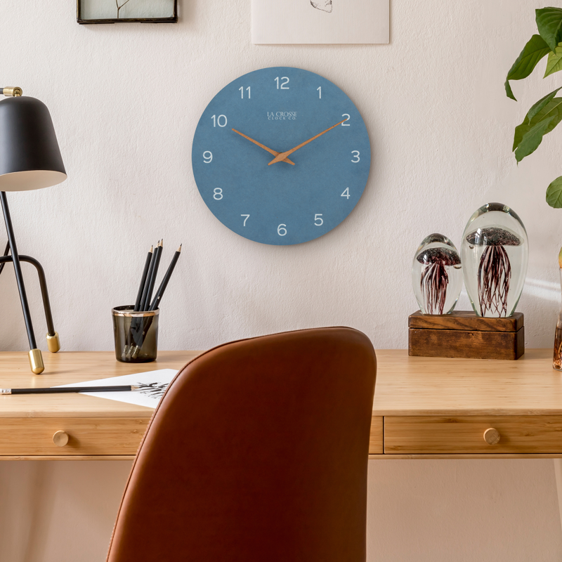 Calming Blue Lactation Room Wall Clock