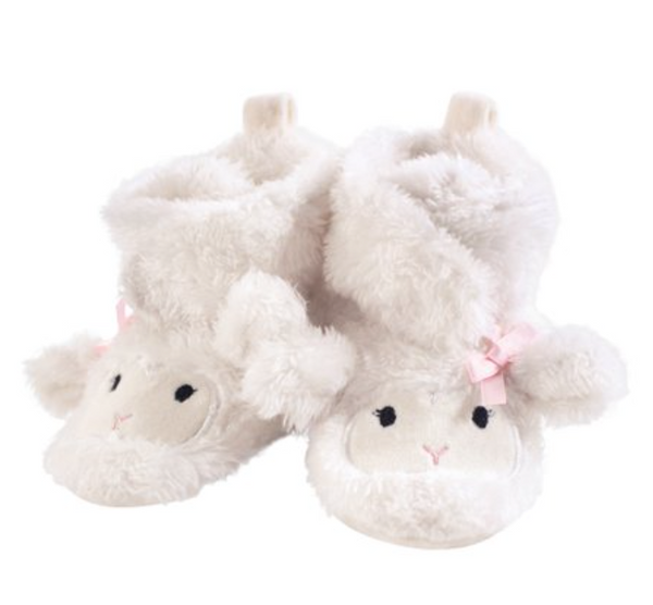 Hudson Baby Cozy Fleece & Sherpa Booties lamb