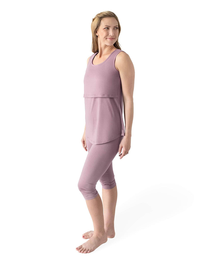 Kindred Bravely June Maternity & Nursing Tank & Capri Pajama Set