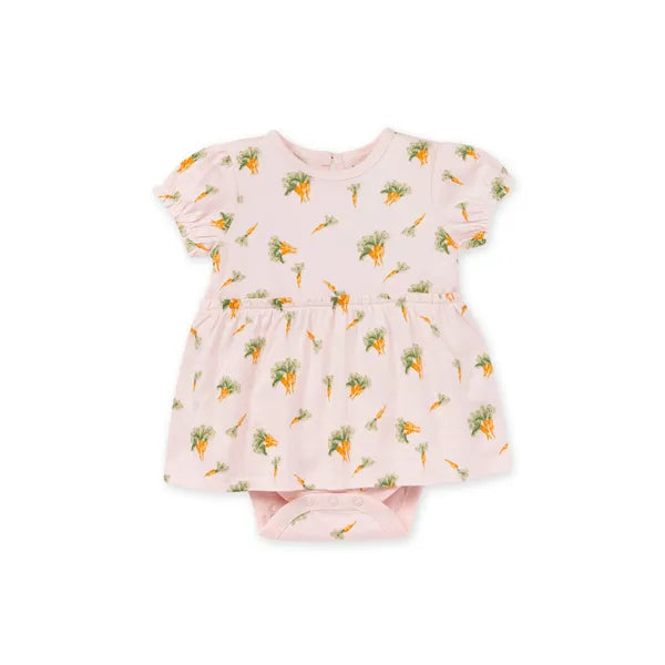 Burt's Bees Carrots Organic Baby Bodysuit Dress