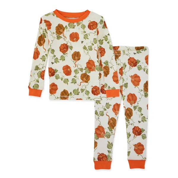 thankful pumpkins pajama pj set baby burt's bees clothing