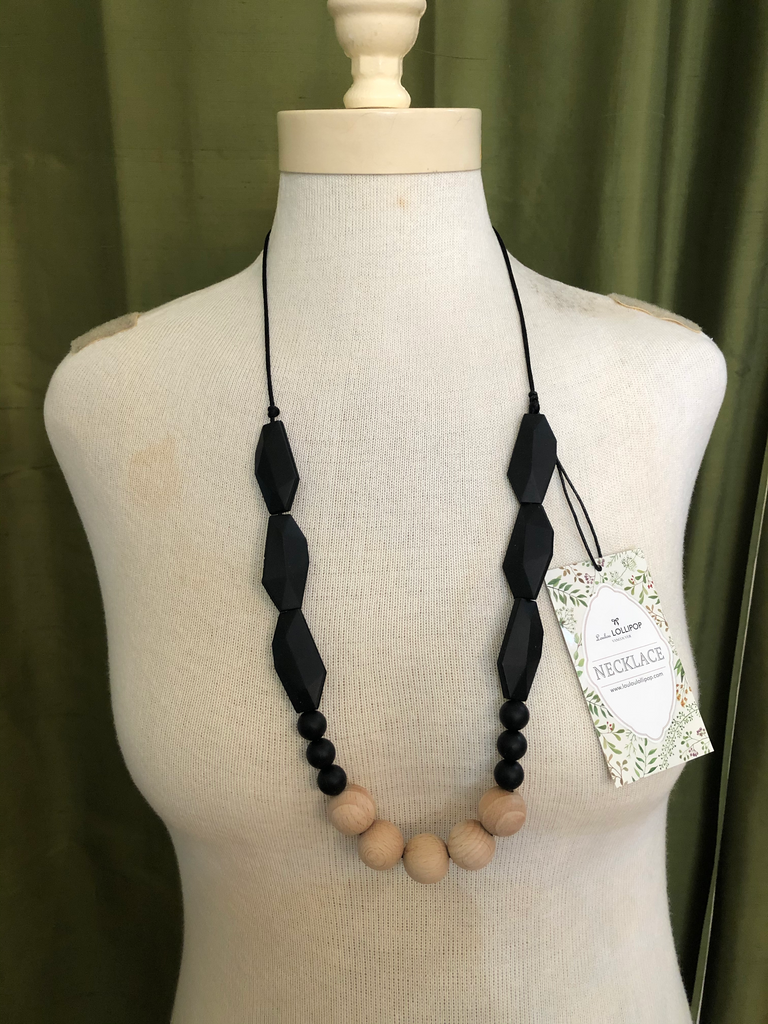 Loulou Lollipop Silicone & Wooden Teething Necklace