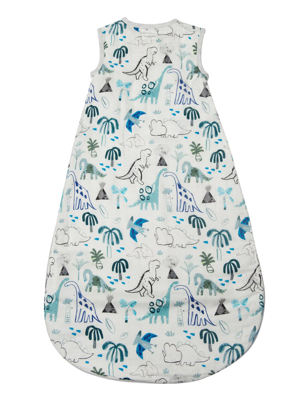 Loulou Lollipop Lightweight Muslin & Tencel Sleep Bags dinosaurs