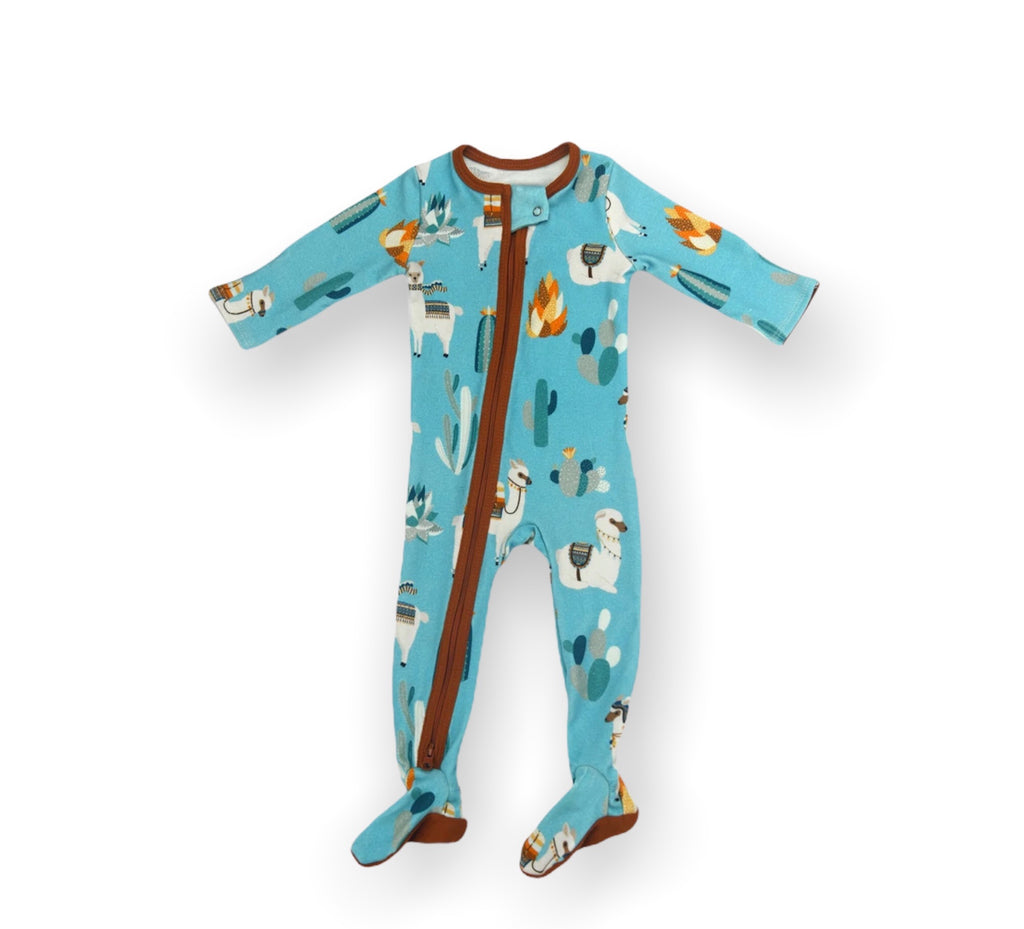 Peru 2-Way Zip Footed Baby Pajamas