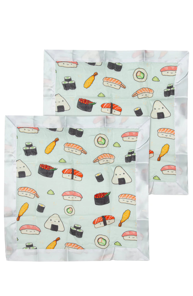 Loulou Lollipop Security Blanket 2 pack sushi