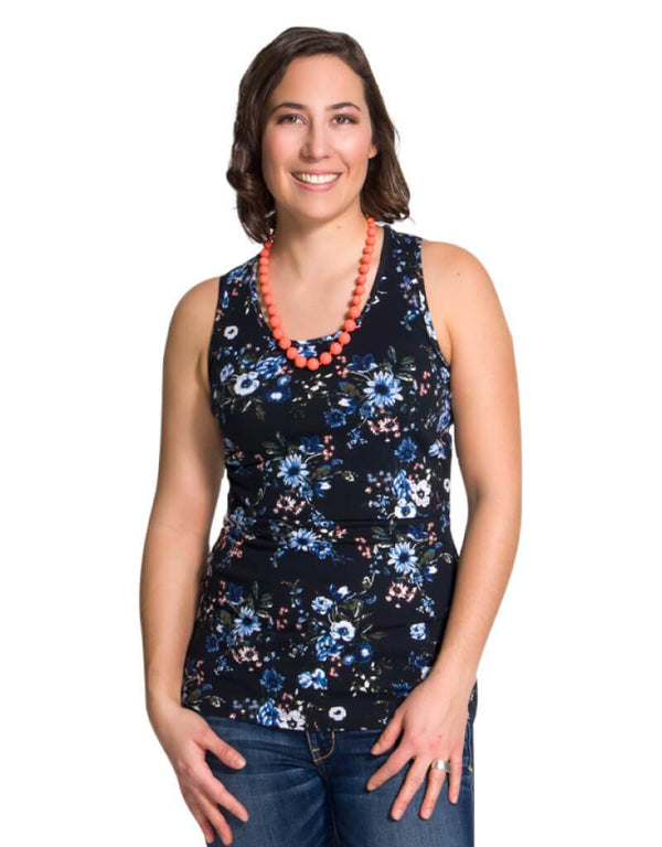 Momzelle Betty Floral Nursing Tank Top