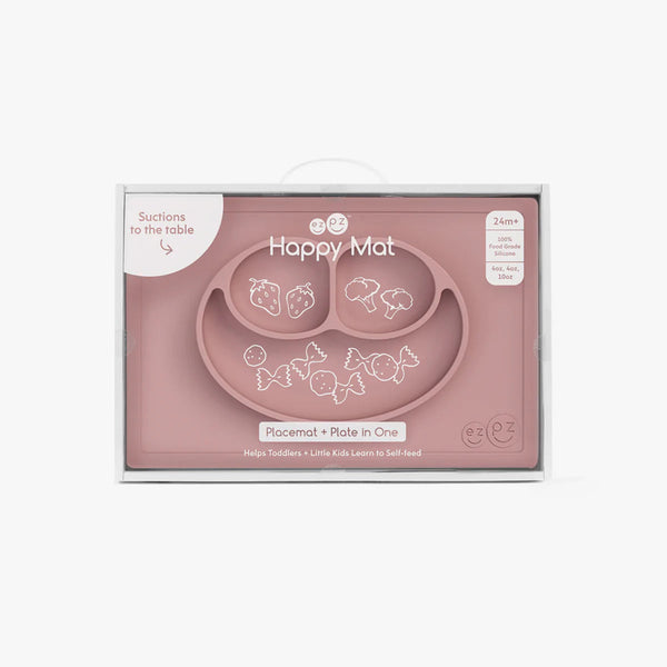 ezpz Happy Mat & Mini Mat blush