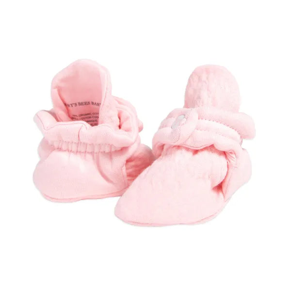 Burt's Bees Quilted Bee Organic Baby Booties blossom