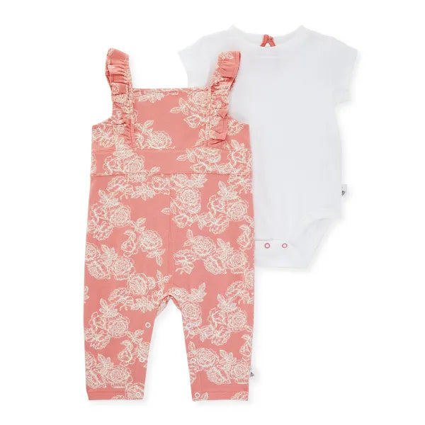 Burt's Bees Hand-Drawn Floral Organic Cotton Jumpsuit