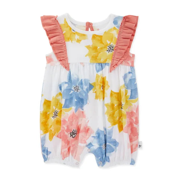 Burt's Bees Cottage Floral Organic Cotton Bubble Romper