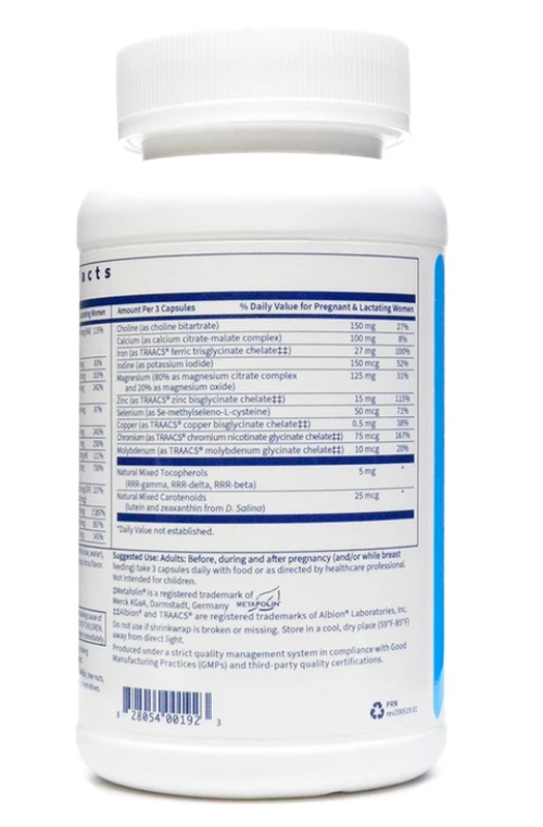 Klaire Labs Prenatal and Nursing Formula Healthy Horizons Healthy