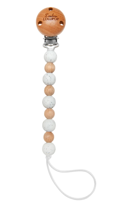 Loulou Lollipop Lolli Pacifier Clip speckle