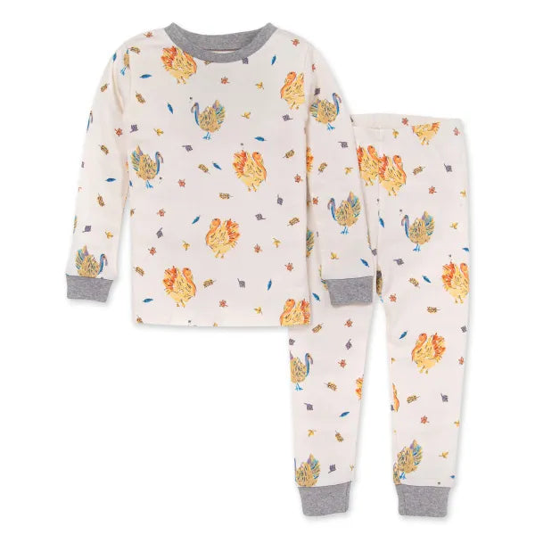Burt's Bees Baby Organic Cotton Snug Fit Tee & Pant PJ Set